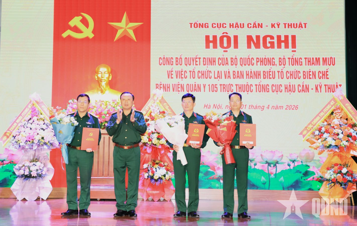 Kiện toàn tổ chức lại Bệnh viện Quân y 105 đáp ứng yêu cầu nhiệm vụ trong tình hình mới